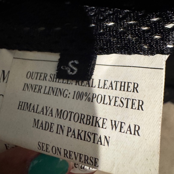 Himalaya Motor BikeWear Women’s Black Leather Motorcycle Jacket, Sz 6 - Picture 16 of 16